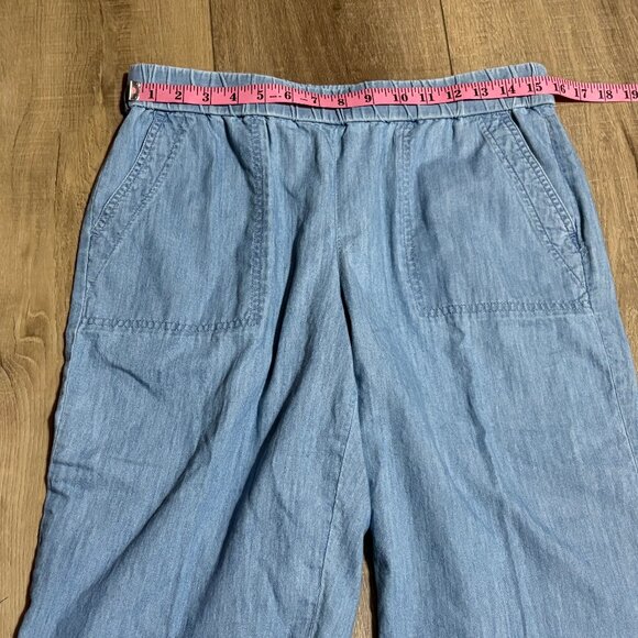 Talbots Light Blue Cropped Pants - Picture 8 of 13